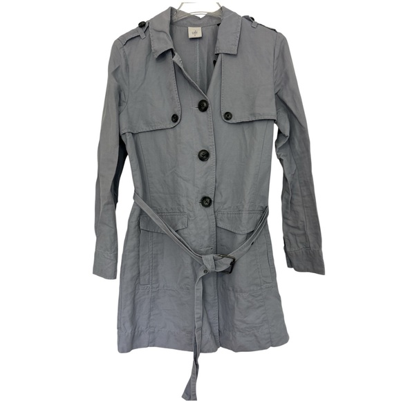 CAbi Trench Coat with Belt blue grey - Picture 1 of 7
